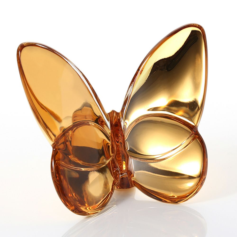 バカラ（Baccarat） オブジェ 2-812-622 ラッキーバタフライ ゴールド