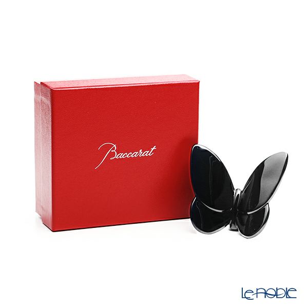 バカラ（Baccarat）オブジェ 2-813-514 ラッキーバタフライ ブラック