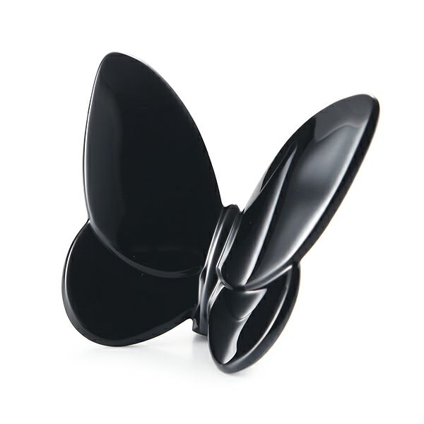 バカラ（Baccarat）オブジェ 2-813-514 ラッキーバタフライ ブラック