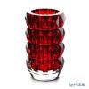 バカラ（Baccarat） ルクソール ベース（花瓶） 23cm レッド 2-813-624（ラッカージュ仕上げ）