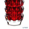 バカラ（Baccarat） ルクソール ベース（花瓶） 23cm レッド 2-813-624（ラッカージュ仕上げ）
