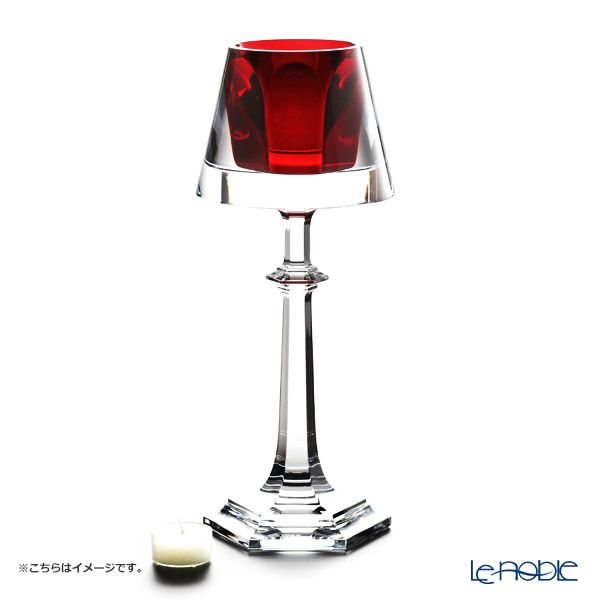 バカラ（Baccarat） マイファイヤー キャンドルスタンド レッド 2-813-720（ラッカージュ仕上げ）