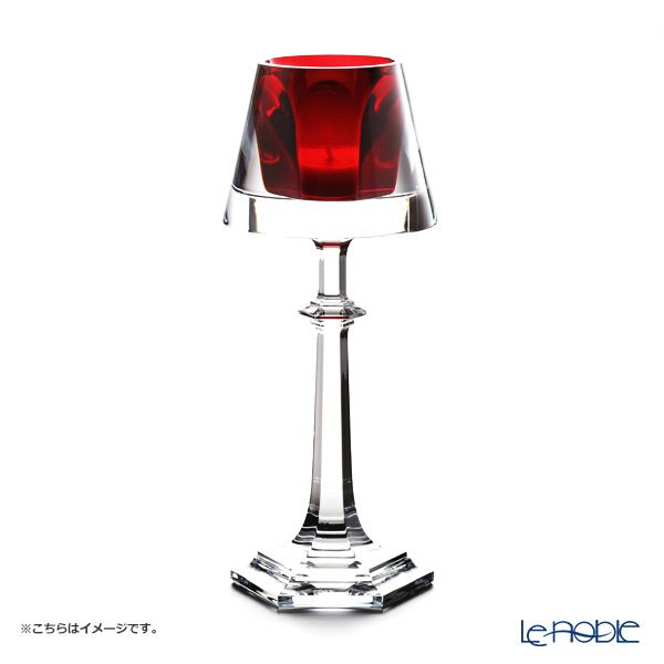 バカラ（Baccarat） マイファイヤー キャンドルスタンド レッド 2-813-720（ラッカージュ仕上げ）