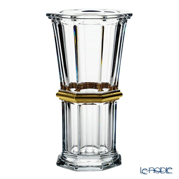 バカラ（Baccarat） アルクール 2-814-497 ストレートベース（花瓶） 32cm ゴールド