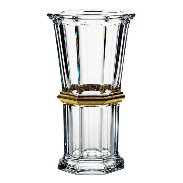 バカラ（Baccarat） アルクール 2-814-497 ストレートベース（花瓶） 32cm ゴールド
