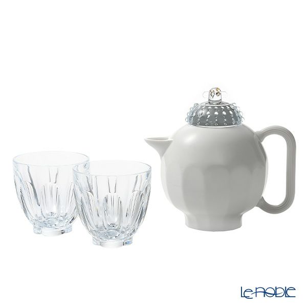 バカラ（Baccarat） ファウナクリストポリス アルクール 2-814-578 タンブラー2 ＆ ポット1 ティー3点セット ハイメ・アジョン デザイン