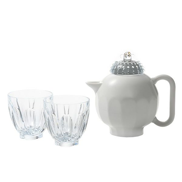 バカラ（Baccarat） ファウナクリストポリス アルクール 2-814-578 タンブラー2 ＆ ポット1 ティー3点セット ハイメ・アジョン デザイン