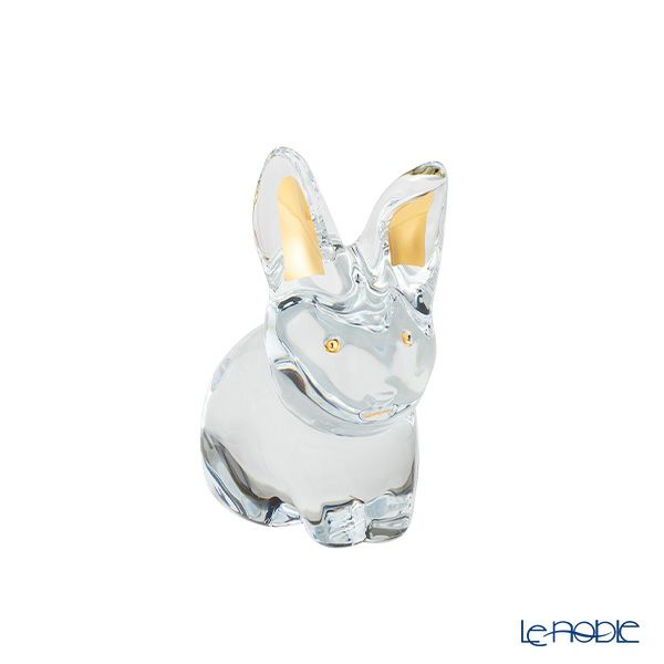 バカラ（Baccarat） オブジェ 2-814-806 ラビット ゴールド 7.5cm