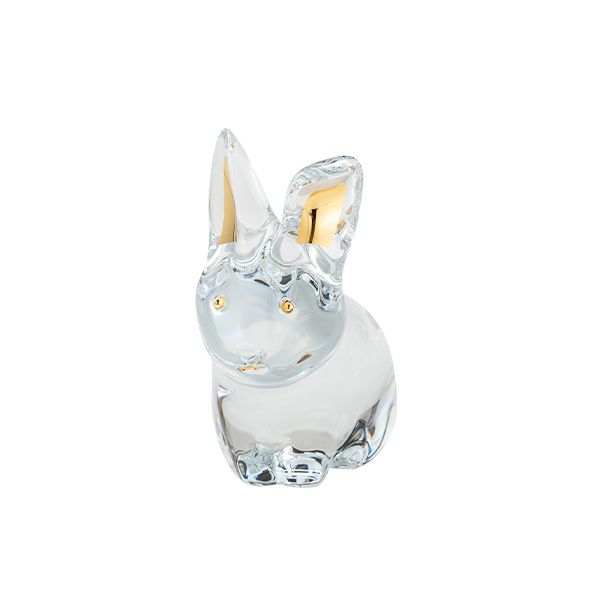 バカラ（Baccarat） オブジェ 2-814-806 ラビット ゴールド 7.5cm