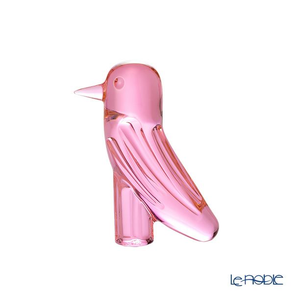 バカラ（Baccarat）ファウナクリストポリス 2-815-007 鳥／トリ ピンク 11.5cm ハイメ・アジョン デザイン