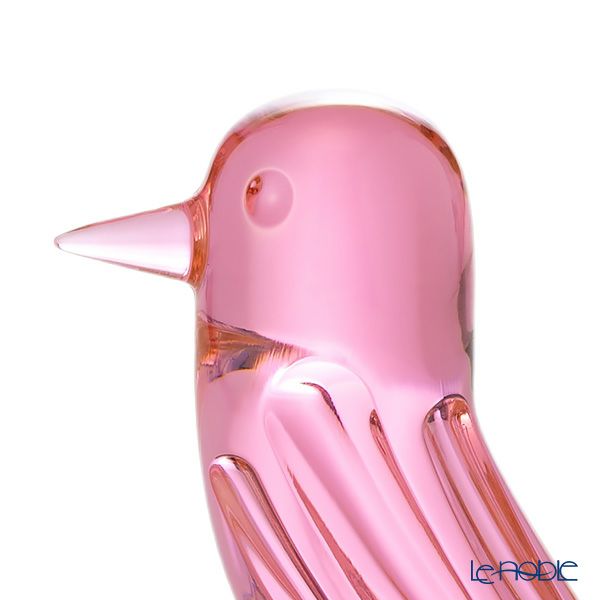 バカラ（Baccarat）ファウナクリストポリス 2-815-007 鳥／トリ ピンク 11.5cm ハイメ・アジョン デザイン
