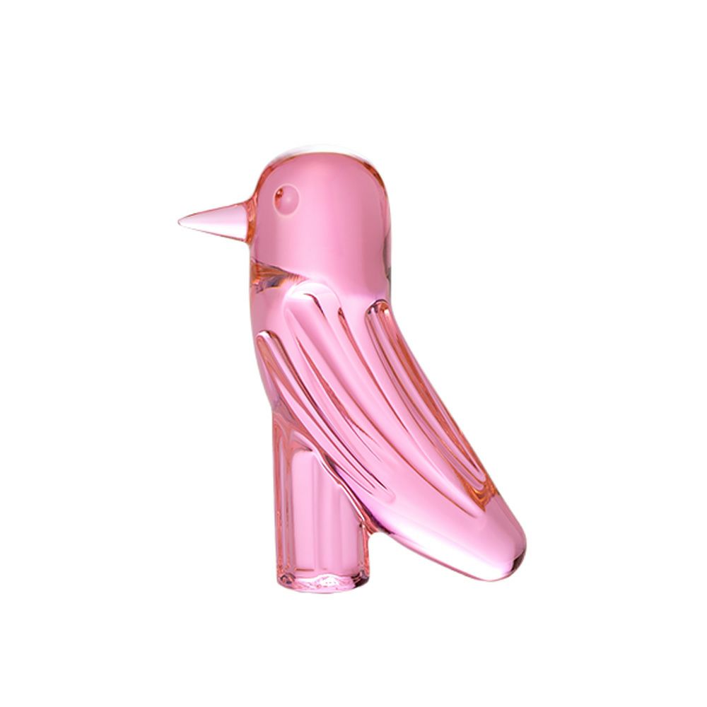バカラ（Baccarat）ファウナクリストポリス 2-815-007 鳥／トリ ピンク 11.5cm ハイメ・アジョン デザイン