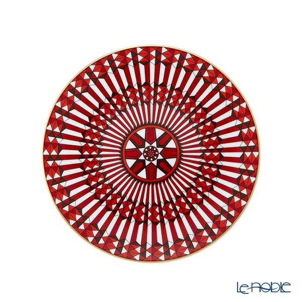 バカラ（Baccarat）ポーセリンコレクション アルカディア 2-817-035 プレート 16cm レッド ※磁器製※