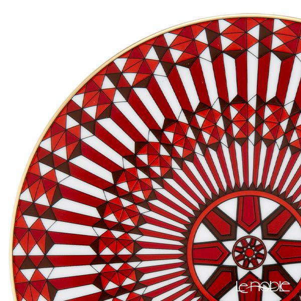 バカラ（Baccarat）ポーセリンコレクション アルカディア 2-817-035 プレート 16cm レッド ※磁器製※