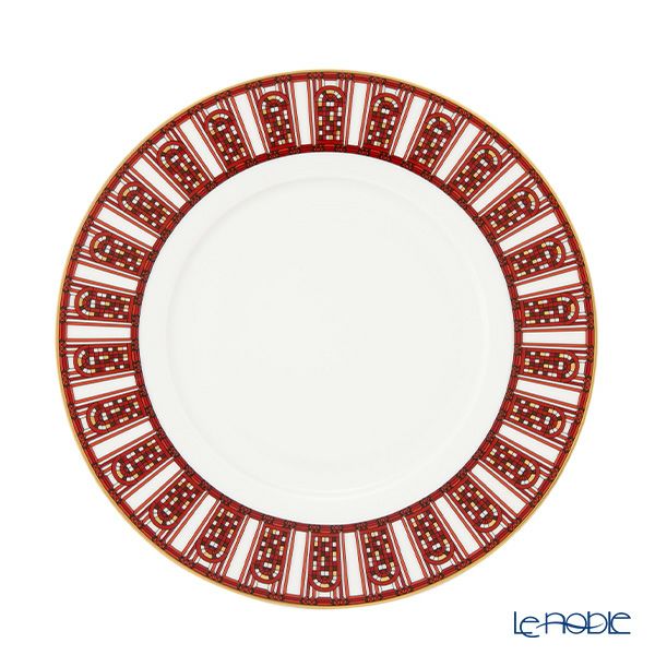 バカラ（Baccarat）ポーセリンコレクション アルカディア 2-817-036 プレート 21cm レッド ※磁器製※