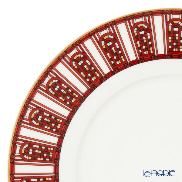 バカラ（Baccarat）ポーセリンコレクション アルカディア 2-817-036 プレート 21cm レッド ※磁器製※