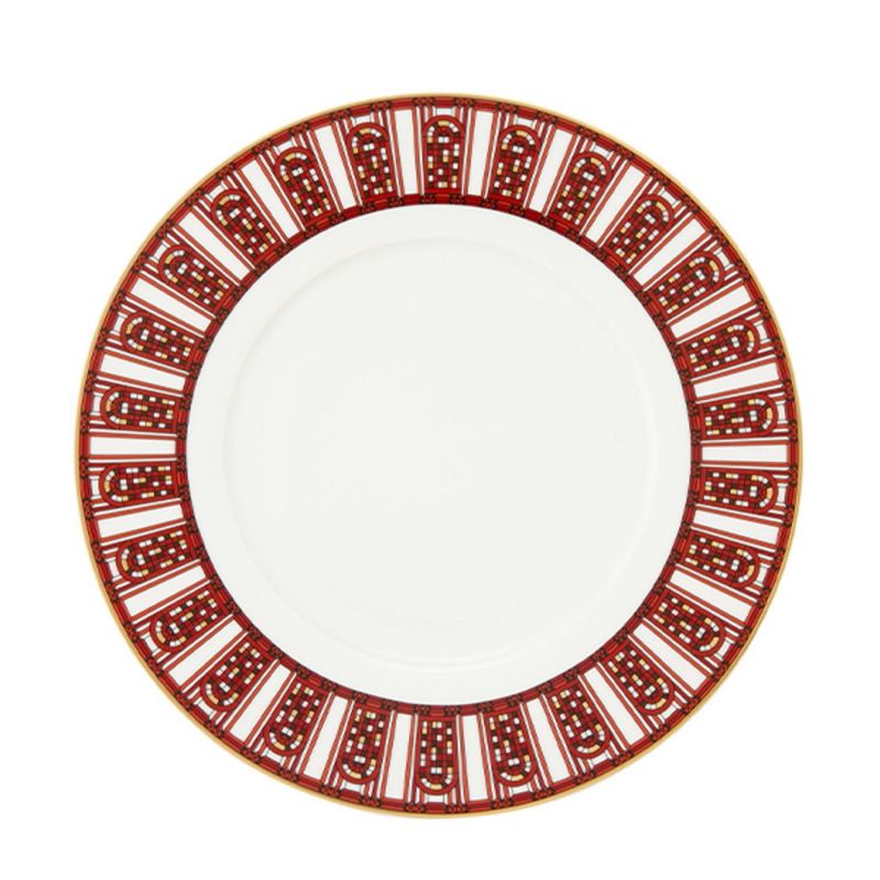 バカラ（Baccarat）ポーセリンコレクション アルカディア 2-817-036 プレート 21cm レッド ※磁器製※