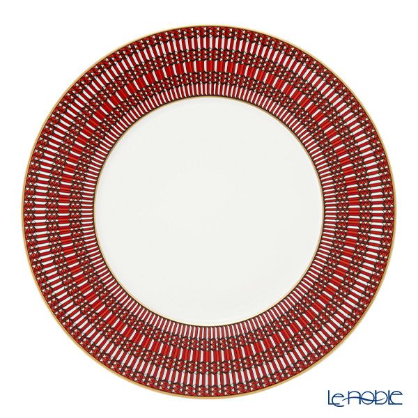 バカラ（Baccarat）ポーセリンコレクション アルカディア 2-817-037 プレート 27cm レッド ※磁器製※