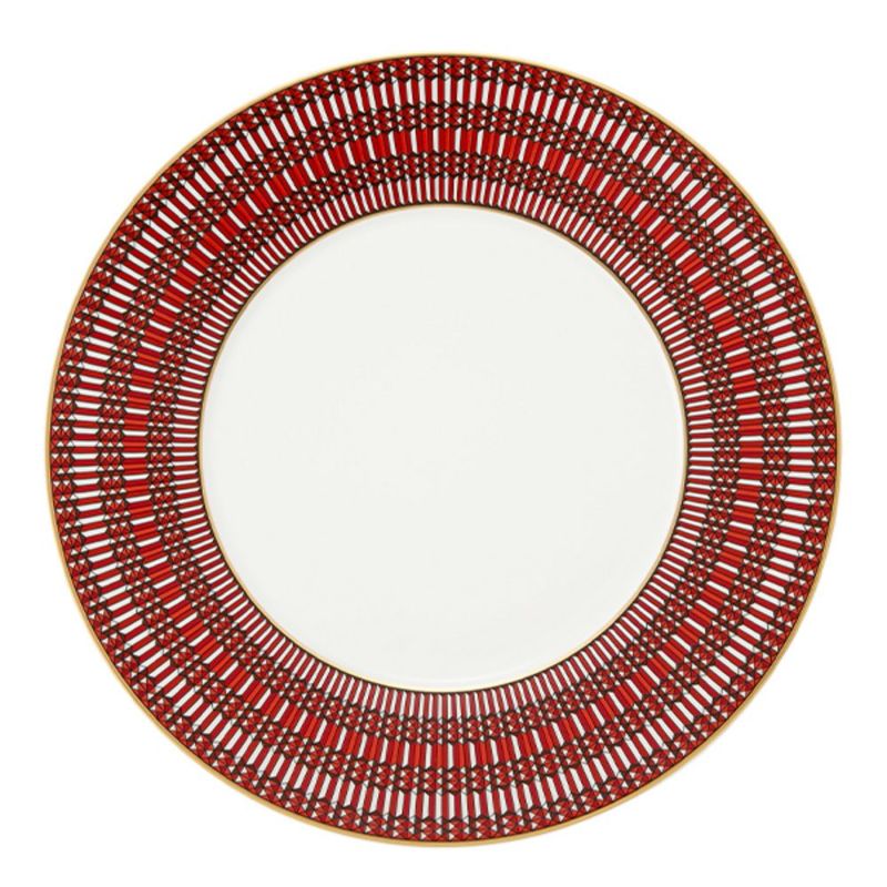 バカラ（Baccarat）ポーセリンコレクション アルカディア 2-817-037 プレート 27cm レッド ※磁器製※