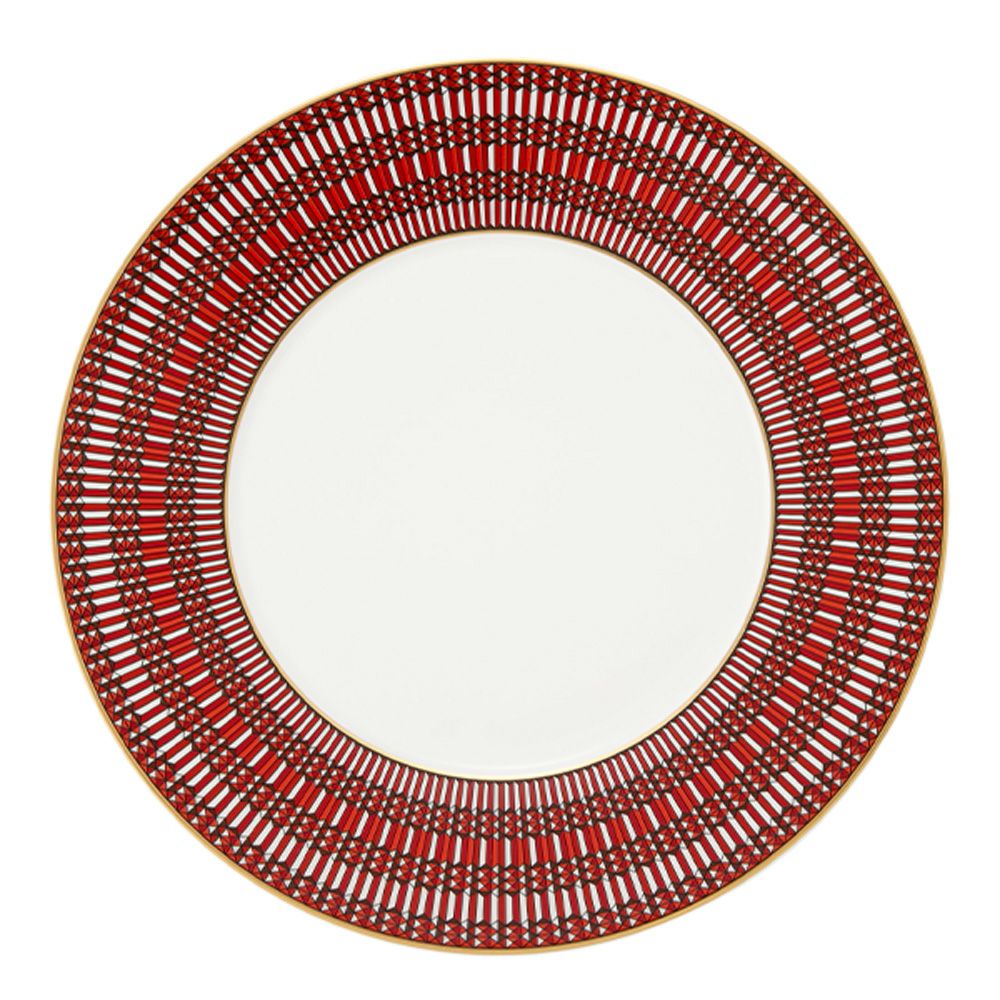 バカラ（Baccarat）ポーセリンコレクション アルカディア 2-817-037 プレート 27cm レッド ※磁器製※