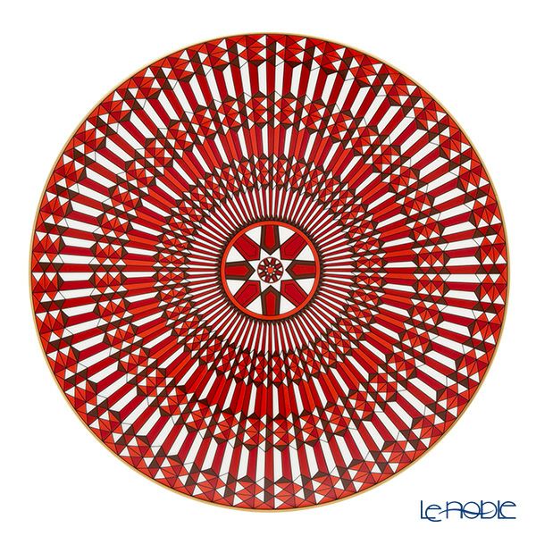 バカラ（Baccarat）ポーセリンコレクション アルカディア 2-817-038 プレート 31cm レッド ※磁器製※
