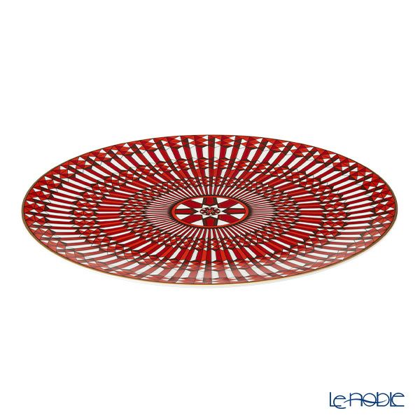 バカラ（Baccarat）ポーセリンコレクション アルカディア 2-817-038 プレート 31cm レッド ※磁器製※