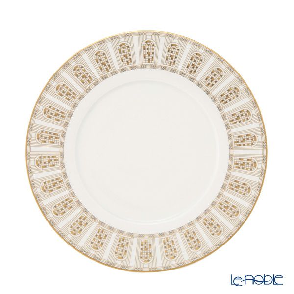 バカラ（Baccarat）ポーセリンコレクション アルカディア 2-817-041 プレート 21cm ゴールド ※磁器製※