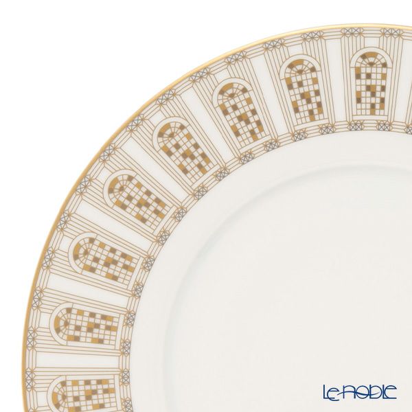 バカラ（Baccarat）ポーセリンコレクション アルカディア 2-817-041 プレート 21cm ゴールド ※磁器製※