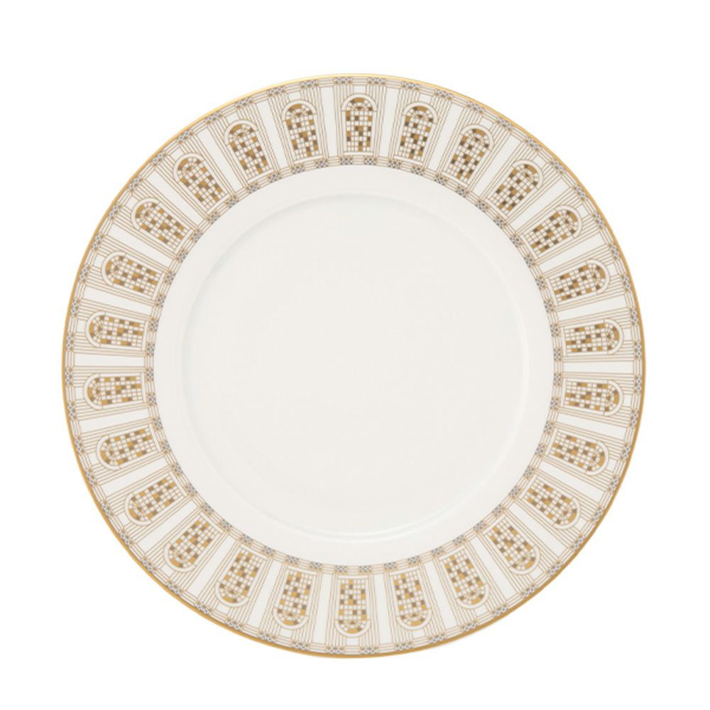 バカラ（Baccarat）ポーセリンコレクション アルカディア 2-817-041 プレート 21cm ゴールド ※磁器製※