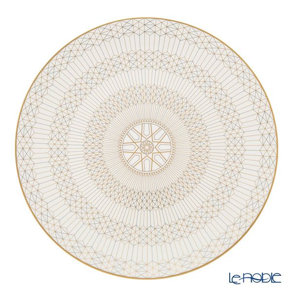 バカラ（Baccarat）ポーセリンコレクション アルカディア 2-817-043 プレート 31cm ゴールド ※磁器製※