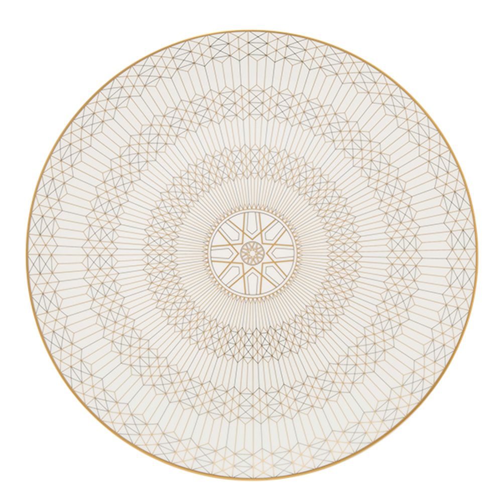 バカラ（Baccarat）ポーセリンコレクション アルカディア 2-817-043 プレート 31cm ゴールド ※磁器製※