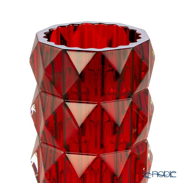 バカラ（Baccarat） ルクソール 2-817-143 ベース（花瓶） 15cm レッド（ラッカージュ仕上げ）