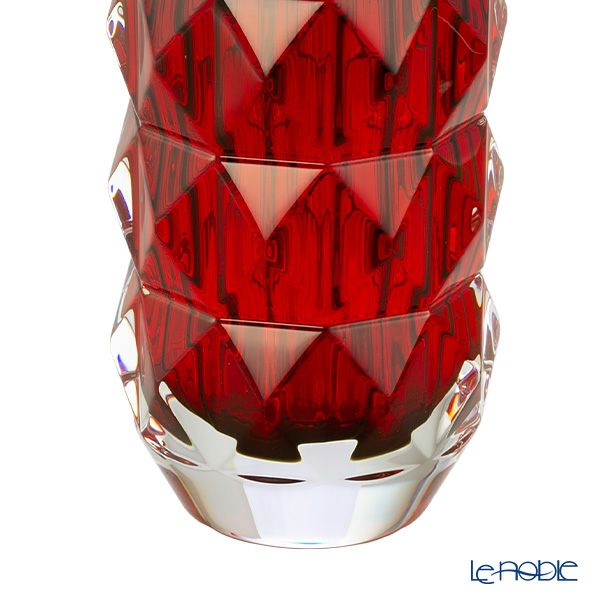 バカラ（Baccarat） ルクソール 2-817-143 ベース（花瓶） 15cm レッド（ラッカージュ仕上げ）