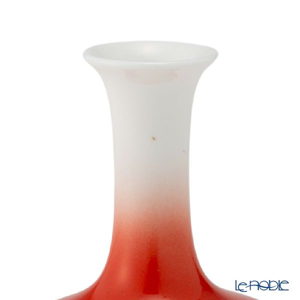 【1点限り】オールドノリタケ 白地朱色グラデーション 花瓶 ミニ ボーンチャイナ