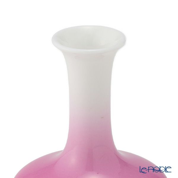 【1点限り】オールドノリタケ 白地ピンクグラデーション 花瓶 ミニ ボーンチャイナ