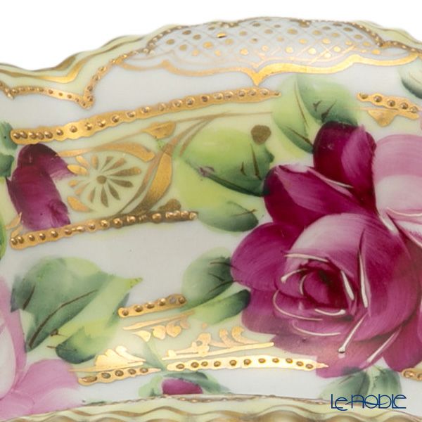 【1点限り】オールドノリタケ 金点盛り 薔薇文 ボウルセット 花型 7pcs