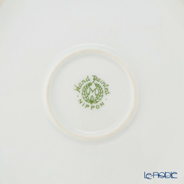 【1点限り】オールドノリタケ 点盛コバルト波模様帯 風車文 ボウル 六角型