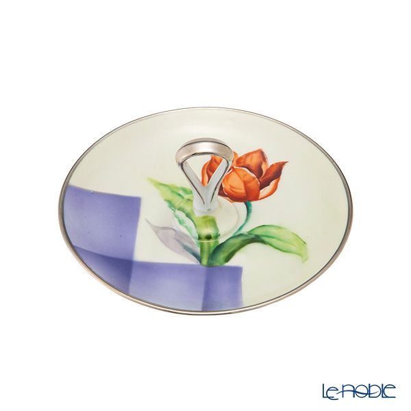 【1点限り】オールドノリタケ アールデコ 銀彩 チューリップ文 レモン皿