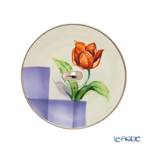 【1点限り】オールドノリタケ アールデコ 銀彩 チューリップ文 レモン皿