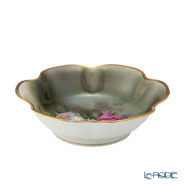 【1点限り】オールドノリタケ 金彩 薔薇文 ボウル 花型