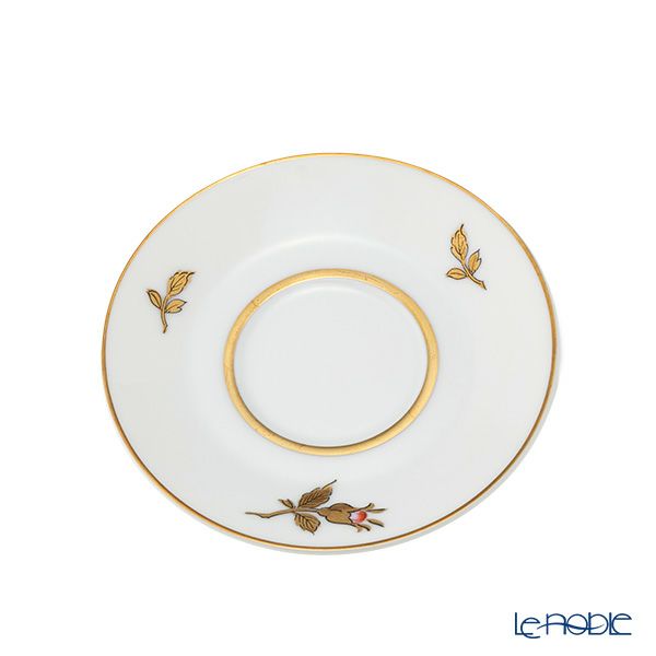 【1点限り】オールドノリタケ 金彩 薔薇文 デミタスカップ＆ソーサー 黄緑