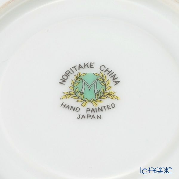 【1点限り】オールドノリタケ 金彩 薔薇文 デミタスカップ＆ソーサー 黄緑