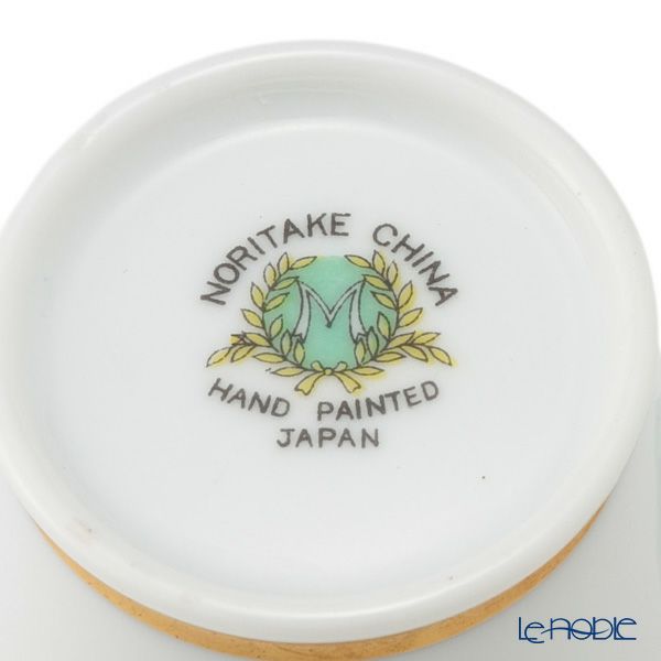 【1点限り】オールドノリタケ 金彩 薔薇文 デミタスカップ＆ソーサー 水色