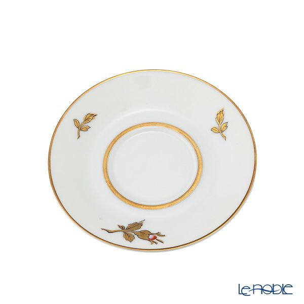 【1点限り】オールドノリタケ 金彩 薔薇文 デミタスカップ＆ソーサー 黄色