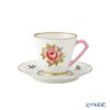 【1点限り】オールドノリタケ 金彩 薔薇文 デミタスカップ＆ソーサー ピンク