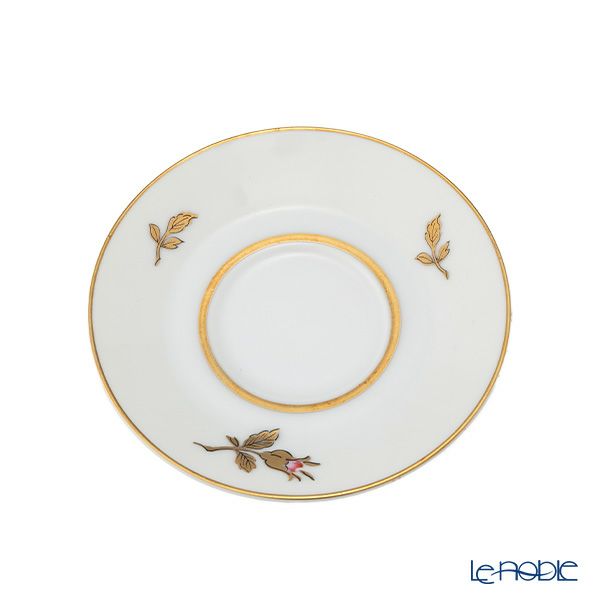 【1点限り】オールドノリタケ 金彩 薔薇文 デミタスカップ＆ソーサー ピンク