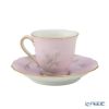【1点限り】オールドノリタケ 金彩ピンク地 薔薇文 デミタスセット 5客揃え 15pcs 花型