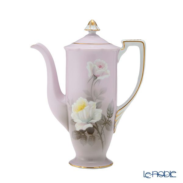 【1点限り】オールドノリタケ 金彩ピンク地 薔薇文 デミタスセット 5客揃え 15pcs 花型