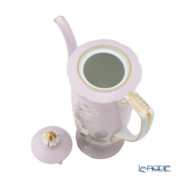 【1点限り】オールドノリタケ 金彩ピンク地 薔薇文 デミタスセット 5客揃え 15pcs 花型