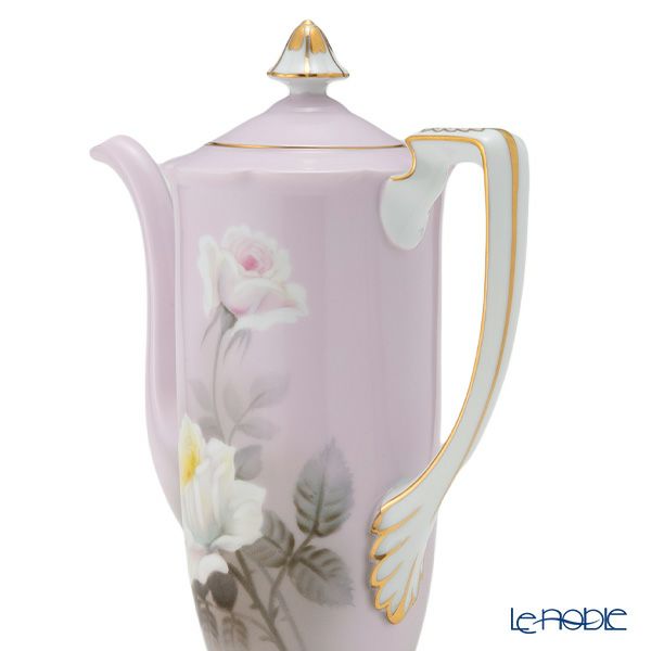 【1点限り】オールドノリタケ 金彩ピンク地 薔薇文 デミタスセット 5客揃え 15pcs 花型